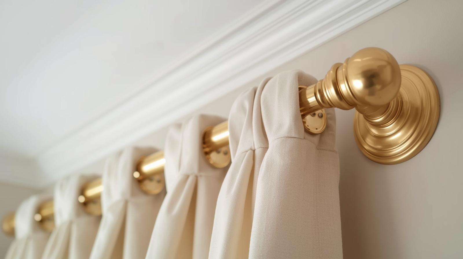 French Return Curtain Rods for a Polished Finish