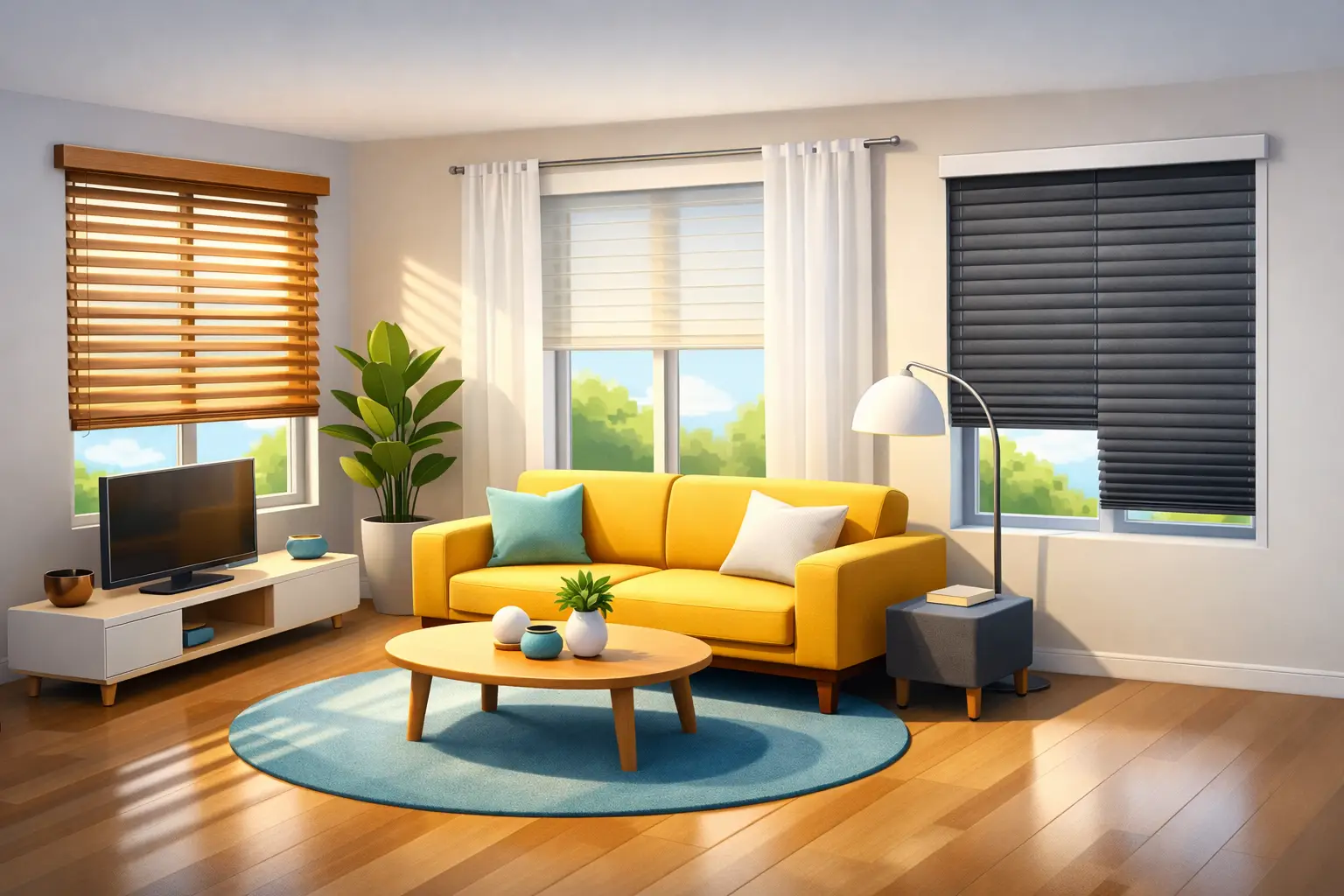 Best Blinds for Living Room Spaces