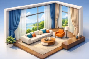 Custom Draperies for Large Windows