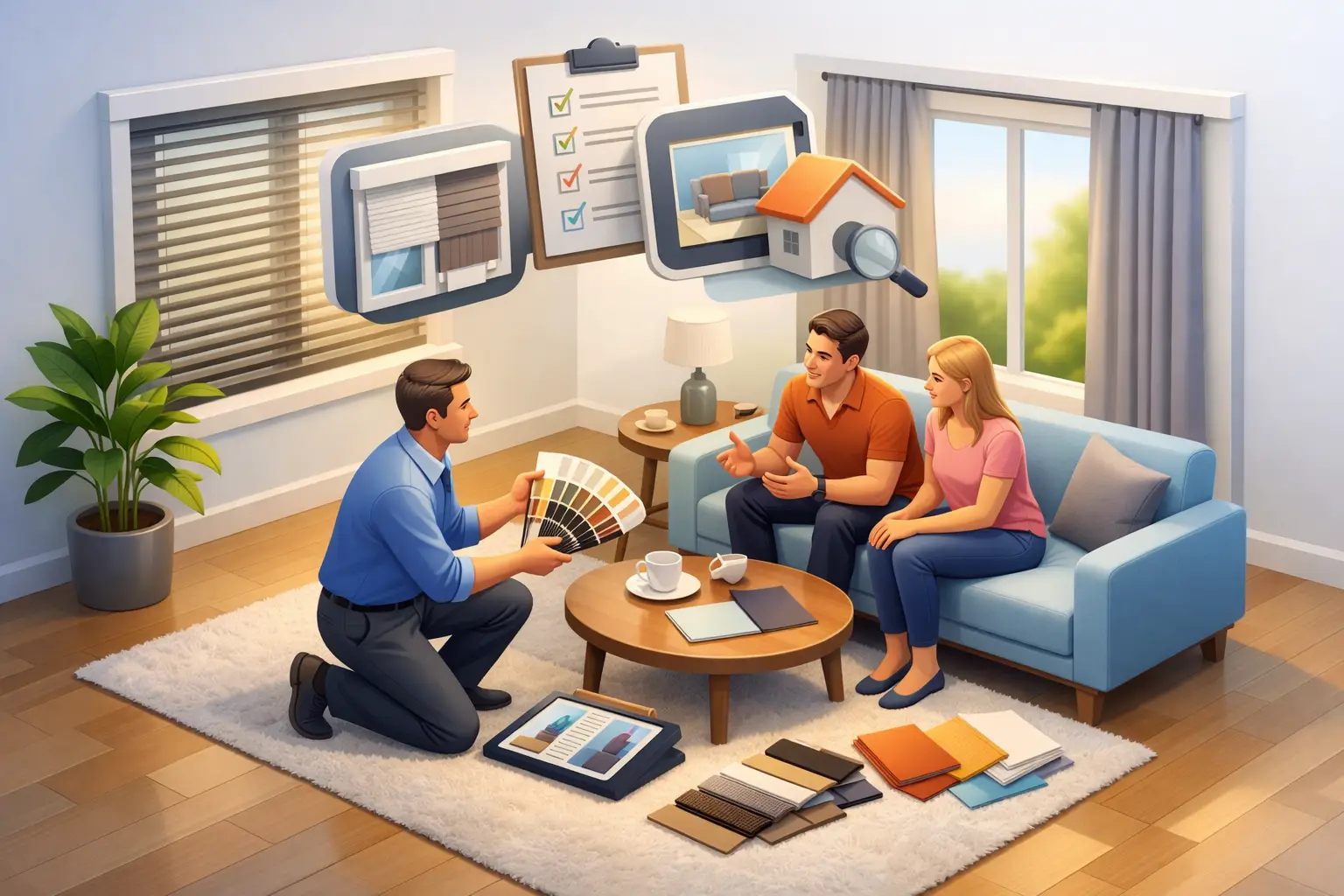 What a Free In Home Blinds Consultation Includes