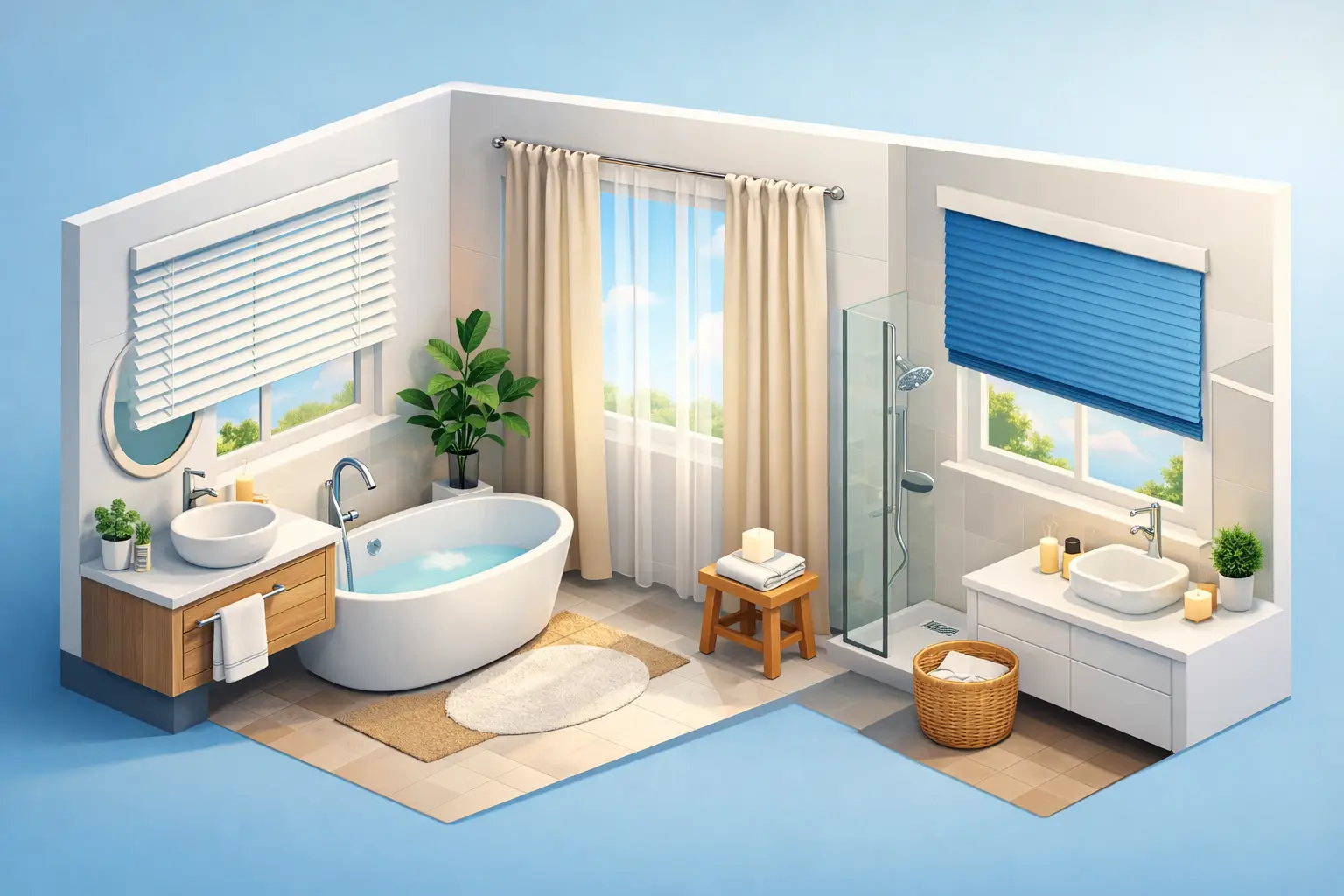 Best Window Treatments for Bathrooms