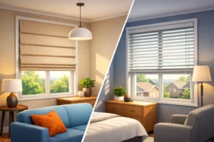 Roman Shades vs Blinds for Northern Virginia Homes