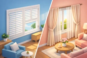 Shutters vs Curtains for a More Beautiful Home