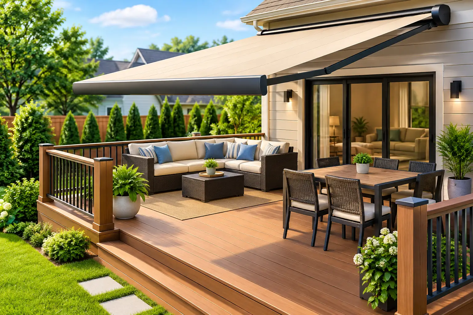 Best Awnings for Backyard Decks That Last
