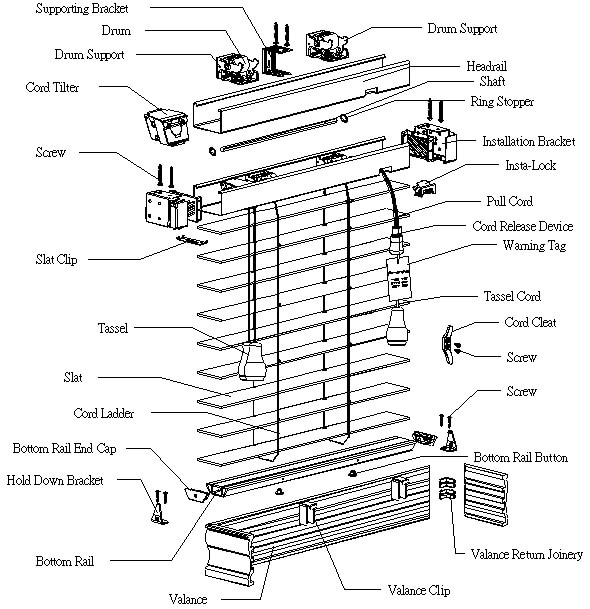 Fauxwood Blinds